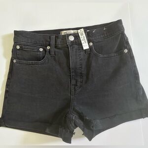NWT Madewell Black Jean Shorts